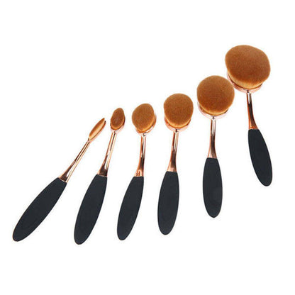 6 Pcs Oval Makeup Brush Set 1