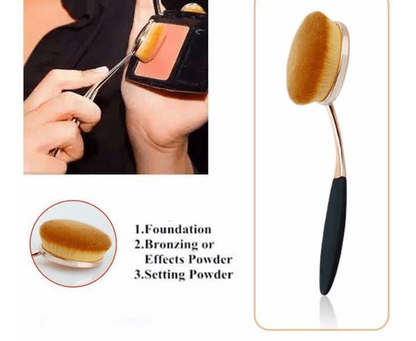 6 Pcs Oval Makeup Brush Set 2