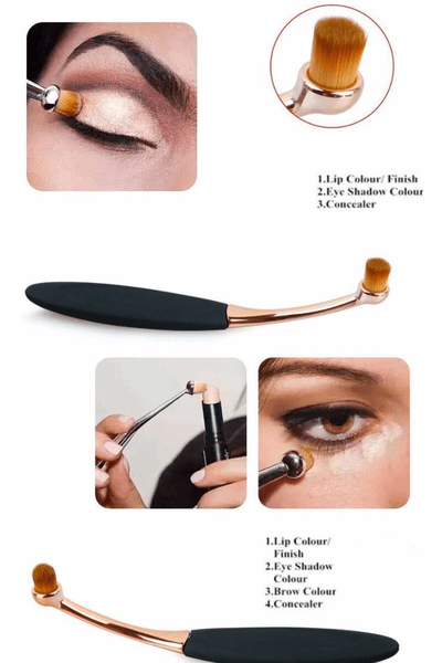 6 Pcs Oval Makeup Brush Set 4