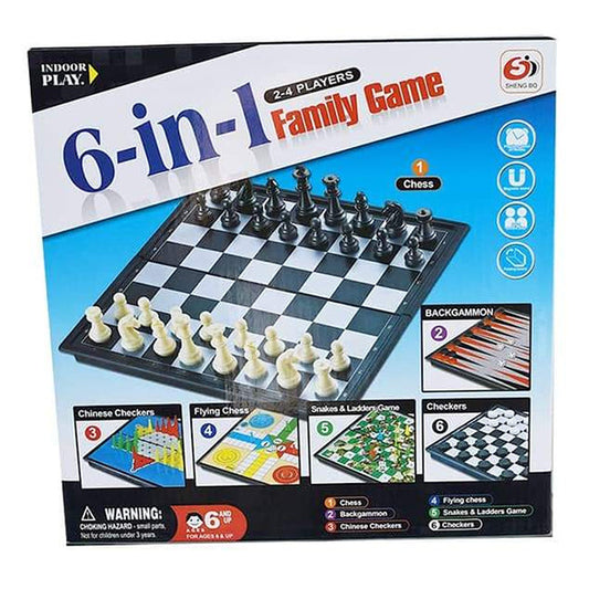6 in 1 Family Board Game