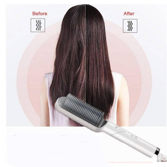 Ceramic Heated Hair Straightener Brush