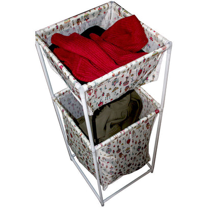 Double Layer Dirty Laundry Basket Perfect Dealz