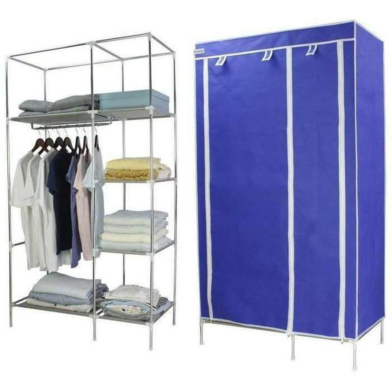 Double Canvas Storage Wardrobe