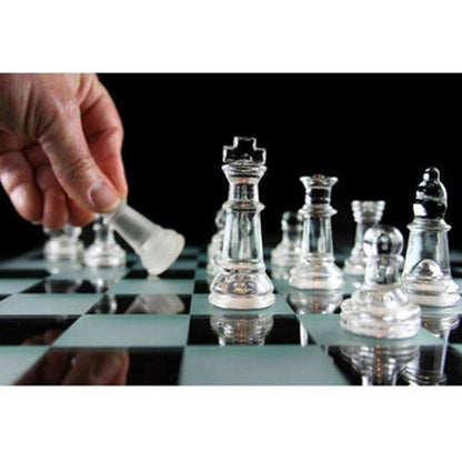 Glass Chess Set Small