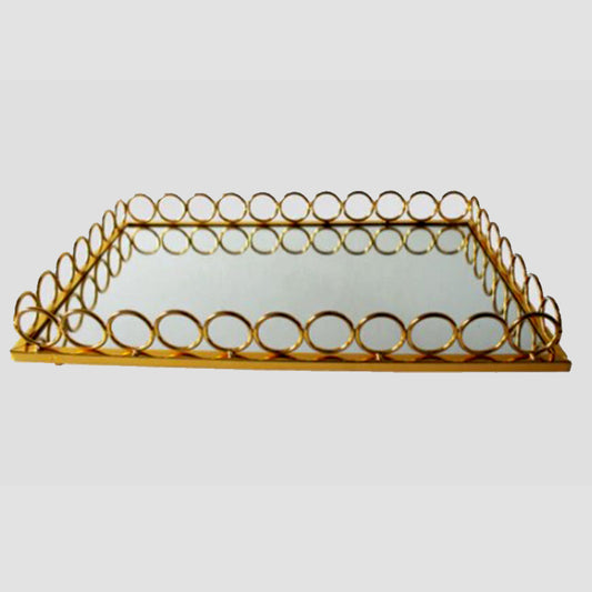 Gold Mirror Tray Large Size2