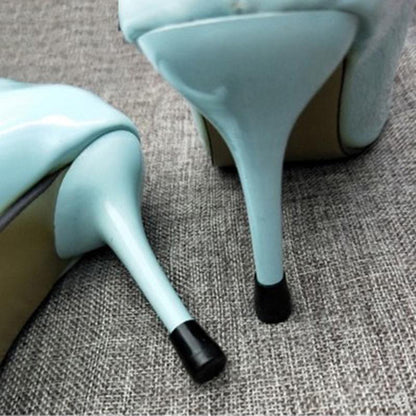 High Heel Protector Non Slip Cover Women Shoe Stopper - Black