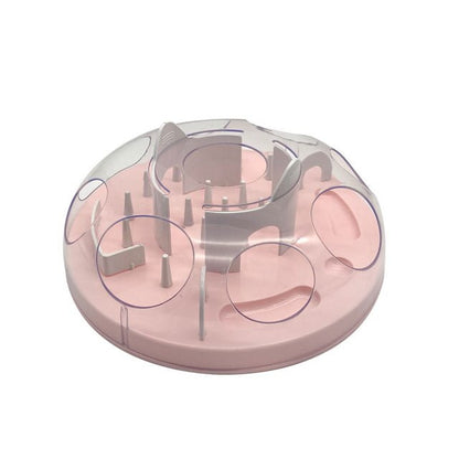 Interactive Nonslip Adjustable Slow Cat Food Dispenser