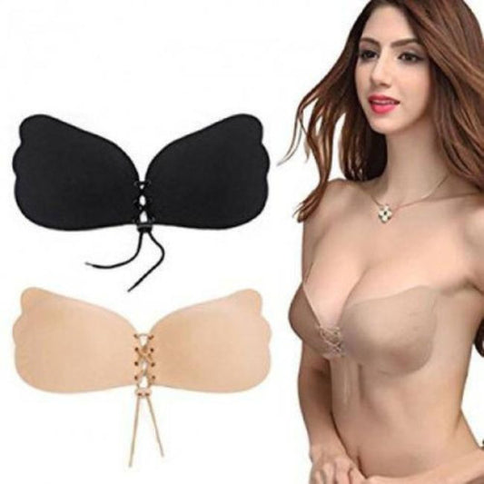 Lace-Up Invisible Push-Up Bra