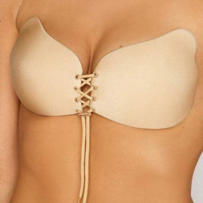 Lace-Up Invisible Push-Up Bra