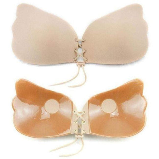 Lace-Up Invisible Push-Up Bra