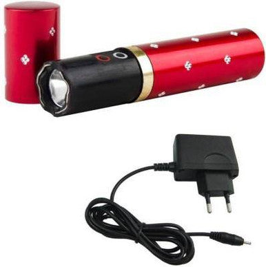 Mini Lipstick Self Defensive Electric Shock Stun Gun With Led Flashlight