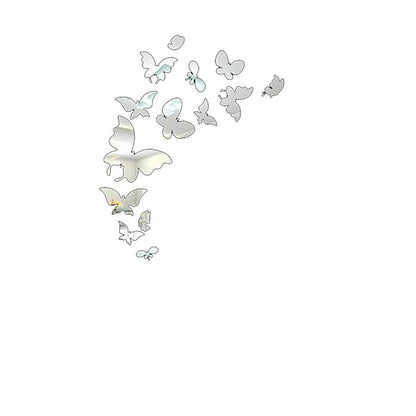 Self Adhesive Mirror 3D Butterfly Wall Decor
