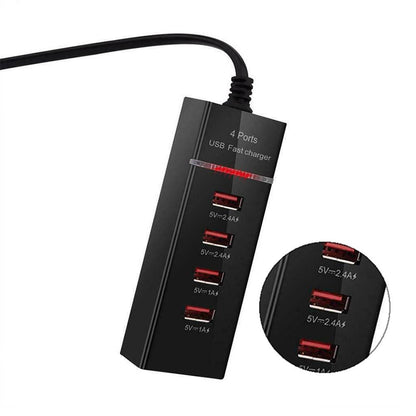 Multi 4 Ports USB Travel Mobile Phone Charge