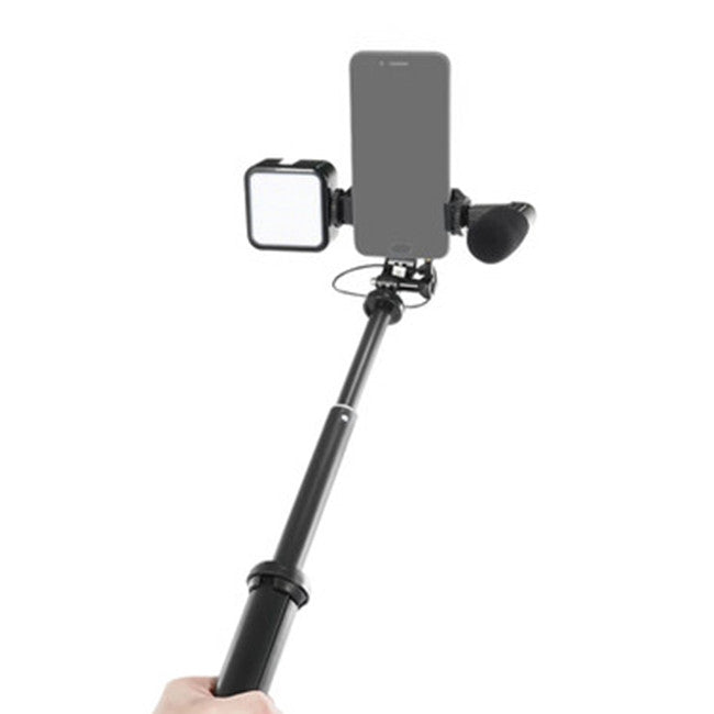 Selfie Stick With LED Light with Microphone