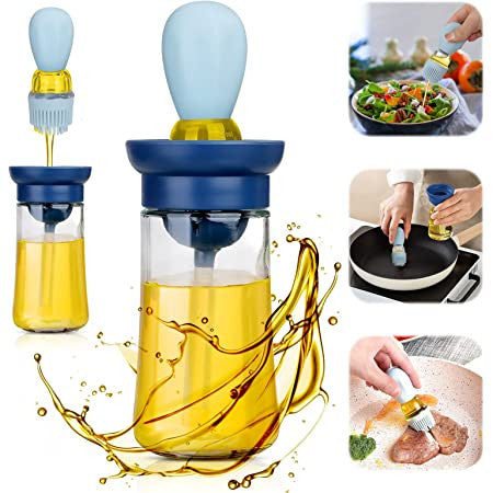 Silicone Push Type Oil Bottle Brush Kitchen Tool