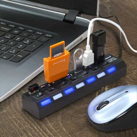 USB 2.0 Hub with 7 Ports