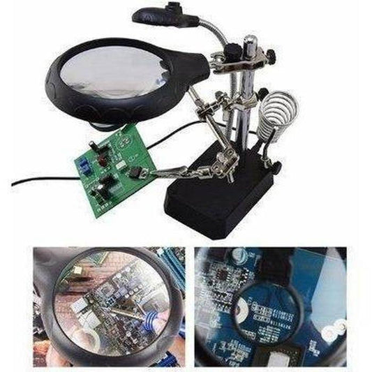 5 LED Auxiliary Clip Magnifier AC/DC Interchangeable - Perfect-Dealz