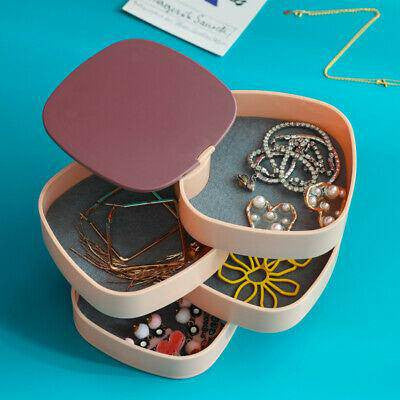 360 Degree Round Rotating Jewellery Storage Box - Perfect-Dealz