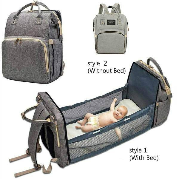 Portable Folding Crib Mommy Bag Bed Backpack - Perfect-Dealz