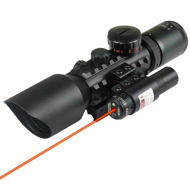 rifle scope with laser sight